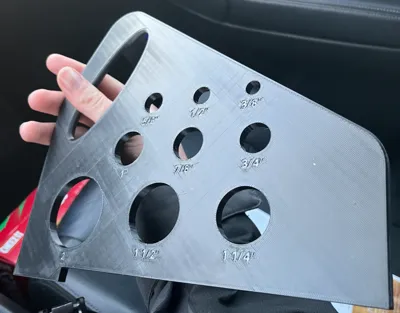 Saw Guide w/ Drill Hole Template