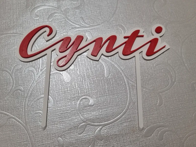 Cynti cake topper
