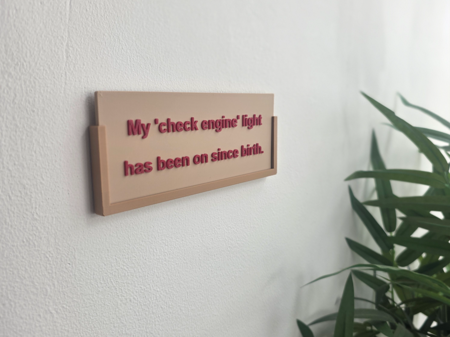 Check Engine - Cardboard Quotes