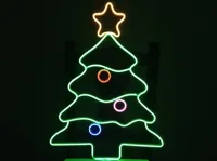Rails pour sapin de Noël en néon flexible — photo 1