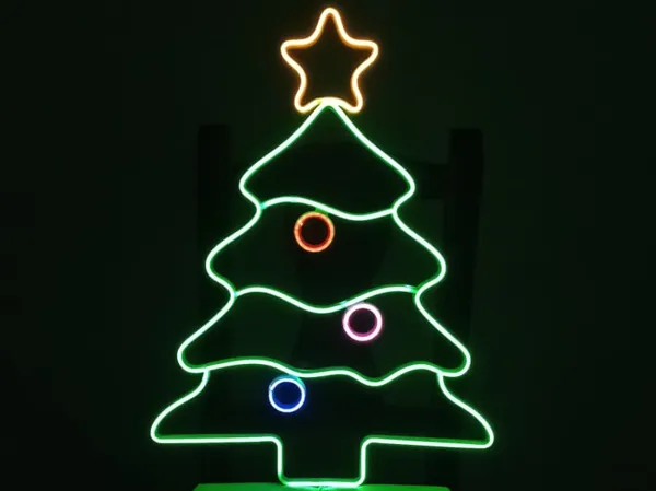 Rails pour sapin de Noël en néon flexible