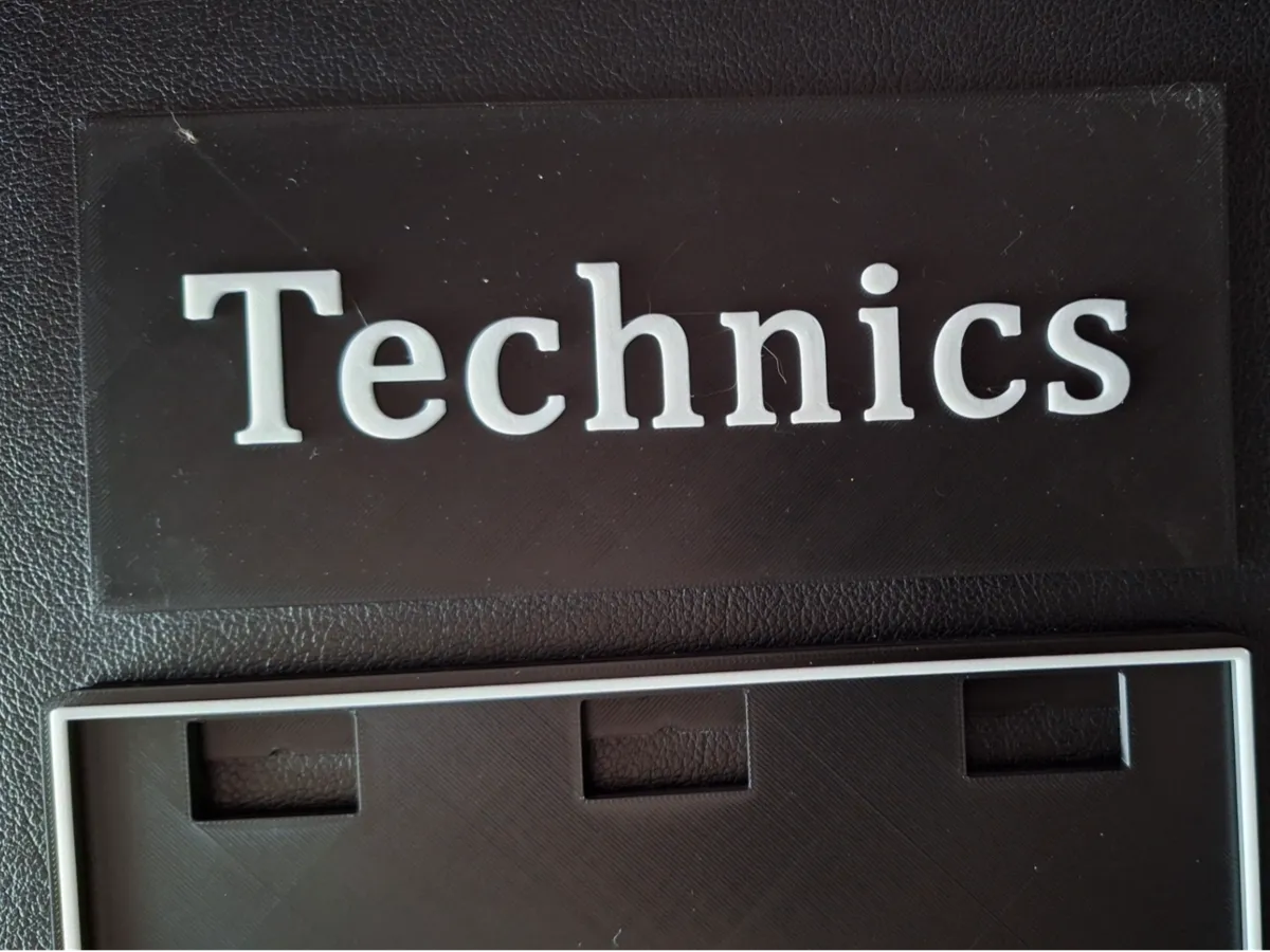 Technics Sign - Free 3D Print Model - MakerWorld
