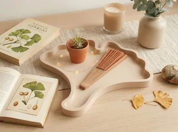 Bandeja organizadora: Ginkgo Leaf Trinket Tray – 3 Sizes — vista de referencia 4