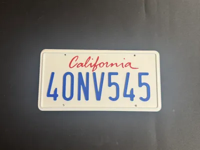 Fast and Furious License Plate - Mia's Integra