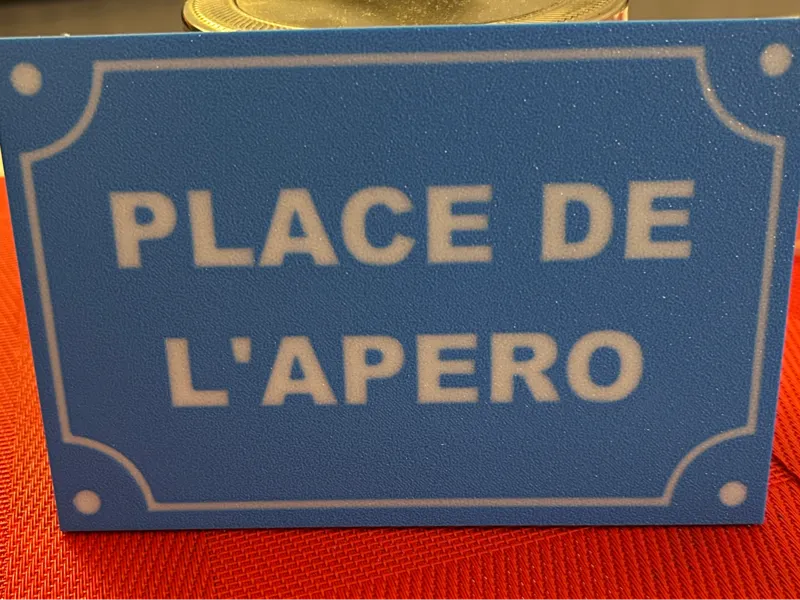 Panneau place de l'apéro 