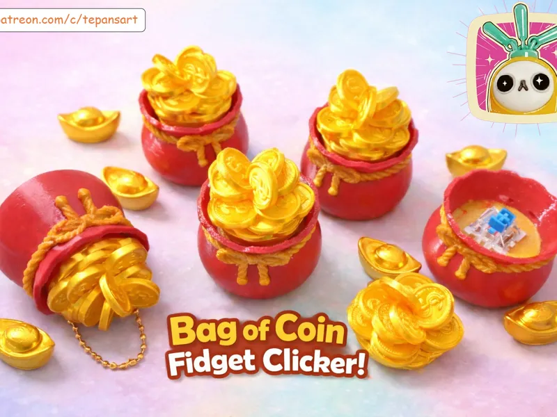 Bag of dollar coin fidget clicker