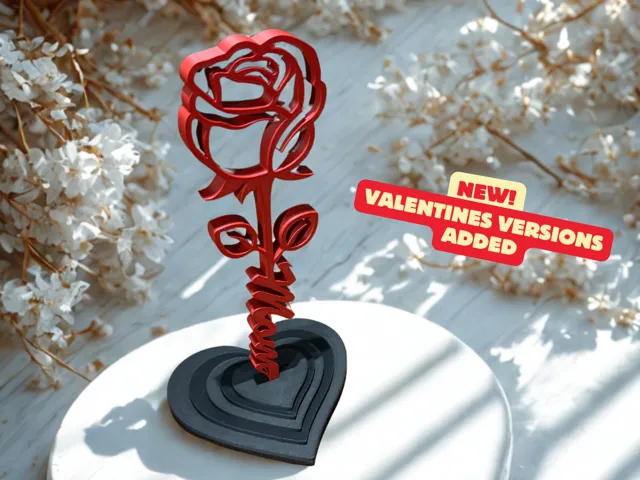 ROSE FOR MOTHERSDAY OR VALENTINES / STANDING ROSE