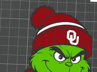 grinch style oklahoma university sweater