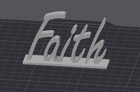 faith sign by CorvinSMakerWorld: Download Free 3D Models