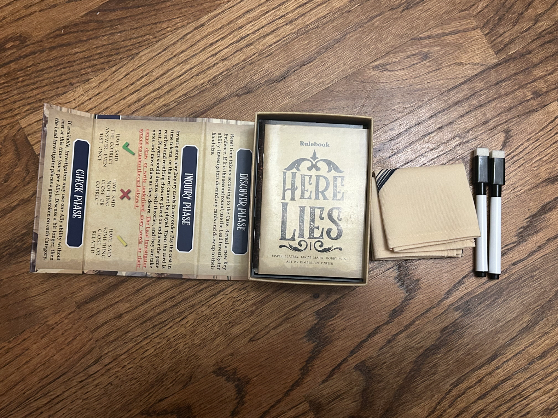 Here Lies Board Game Insert