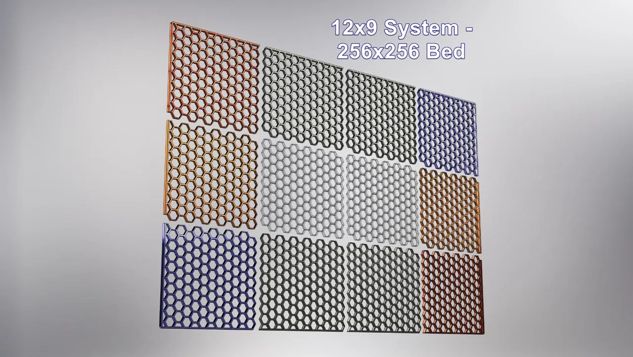 Framed HSW - 5 Sets - Honeycomb Storage Wall view 3