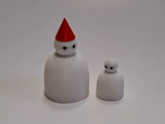 Snowman With Kid Cute