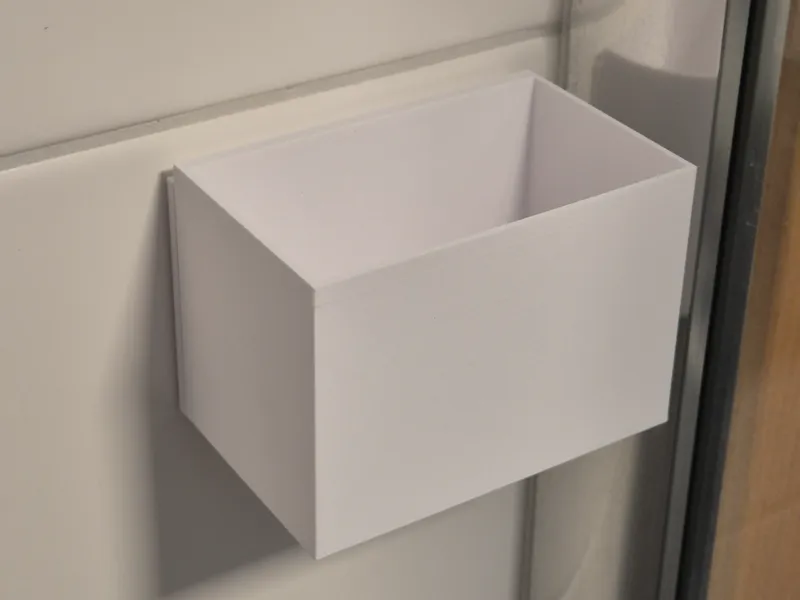 Detachable shower wall trashbin