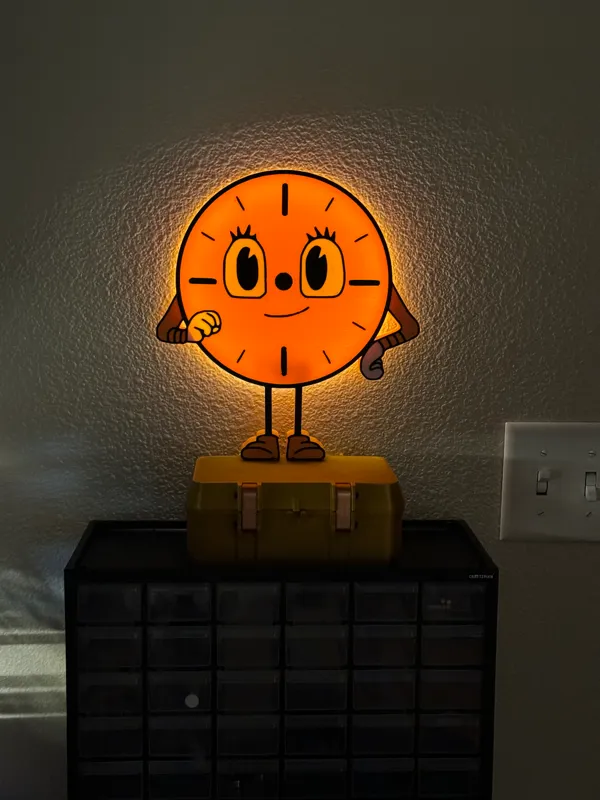 Sculpture LED Miss Minutes