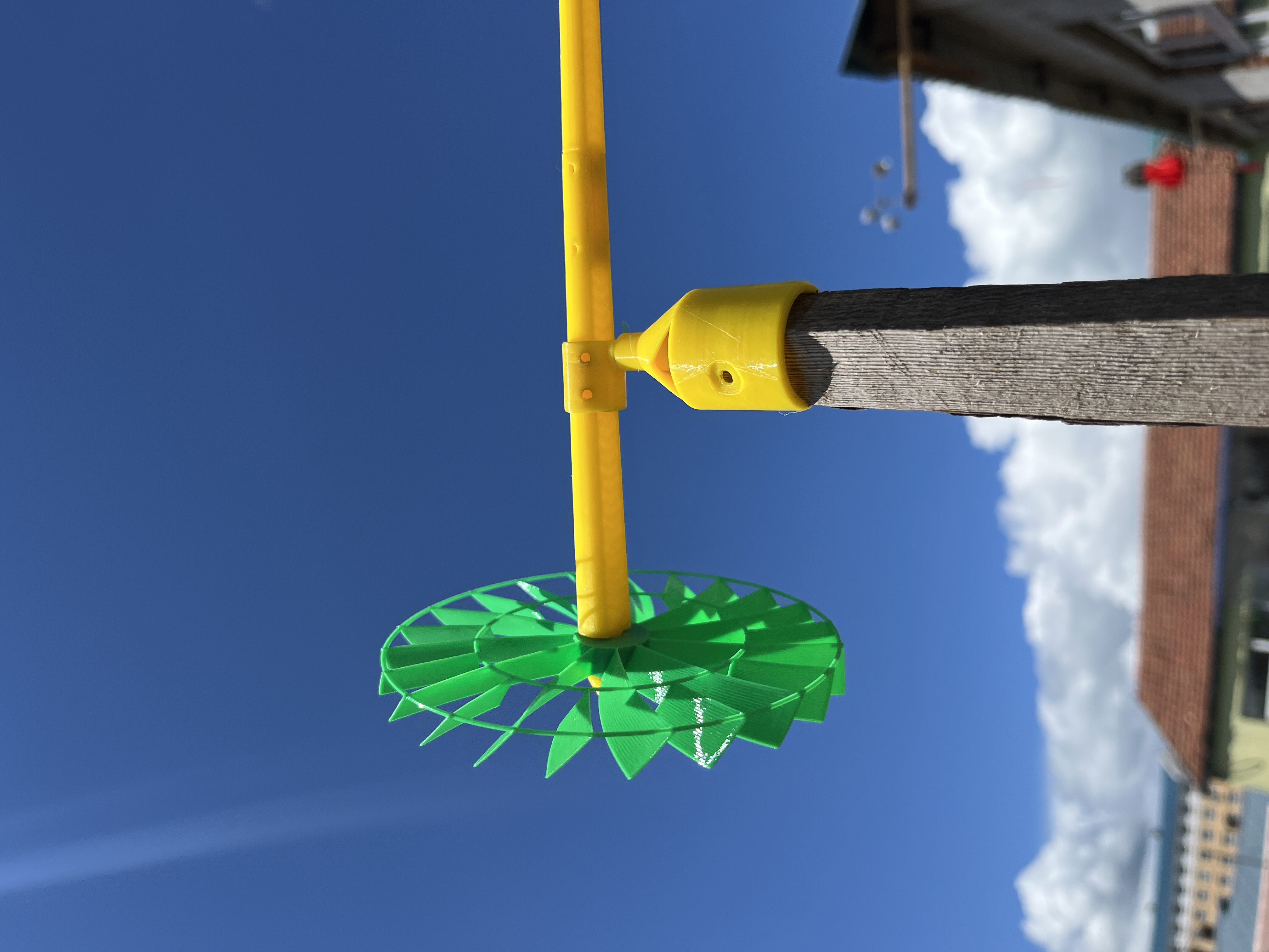 Miniatura 2 do modelo 3D 庭院风车 微风启动 迎风精准 双配置