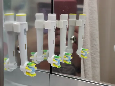 electric toothbrush bristle holder