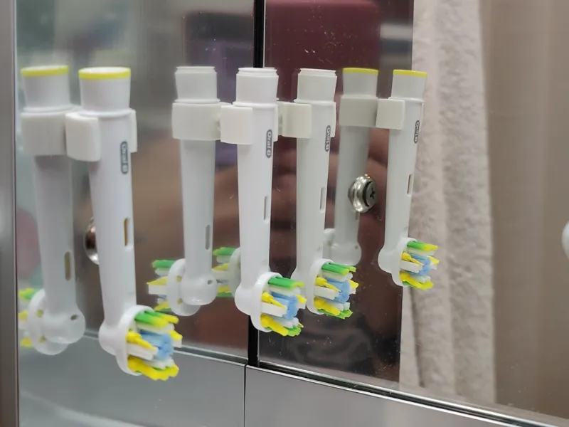 electric toothbrush bristle holder