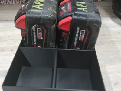 milwaukee battery storage tray for tool box