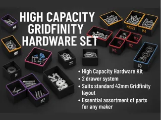 Gridfinity Draw Set 002 & 003 - Hardware (HC)