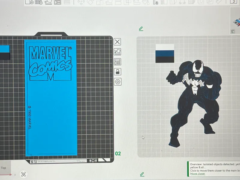 Venom Marvel Corner Comic decoration