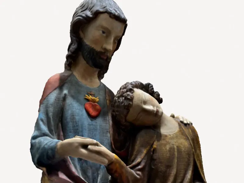 Corazón de Jesús y san Juan - Saint Jonh & Jesus 