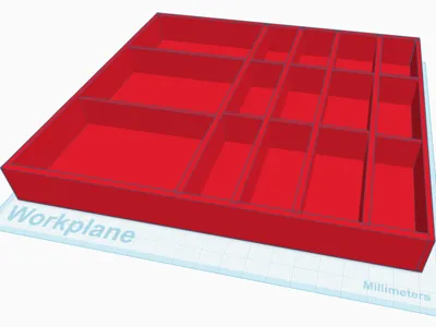 Storage box with dividers