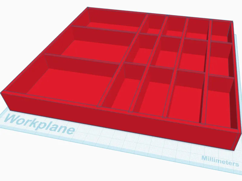 Storage box with dividers