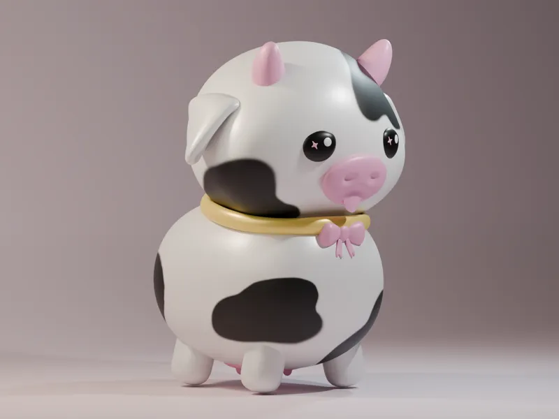 Cute Cow Figure | Action Mini Figure 