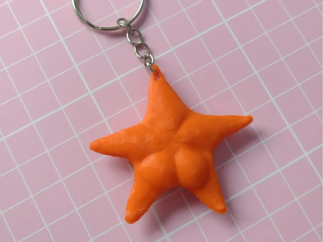 Booty Star Conicet Keychain by juancruz_user MakerWorld: Download Free 3D Models - 3D model önizlemesi