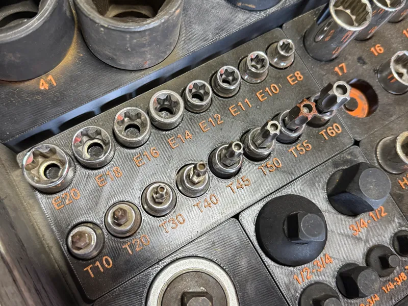 Halfords 3/8" Torx drive gridfinity