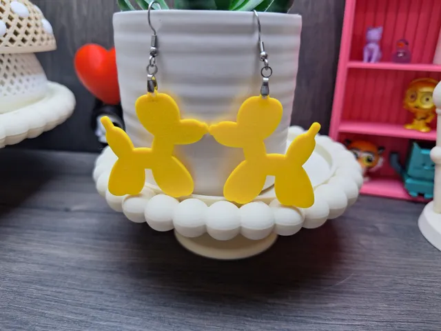 Balloon Dog Earrings