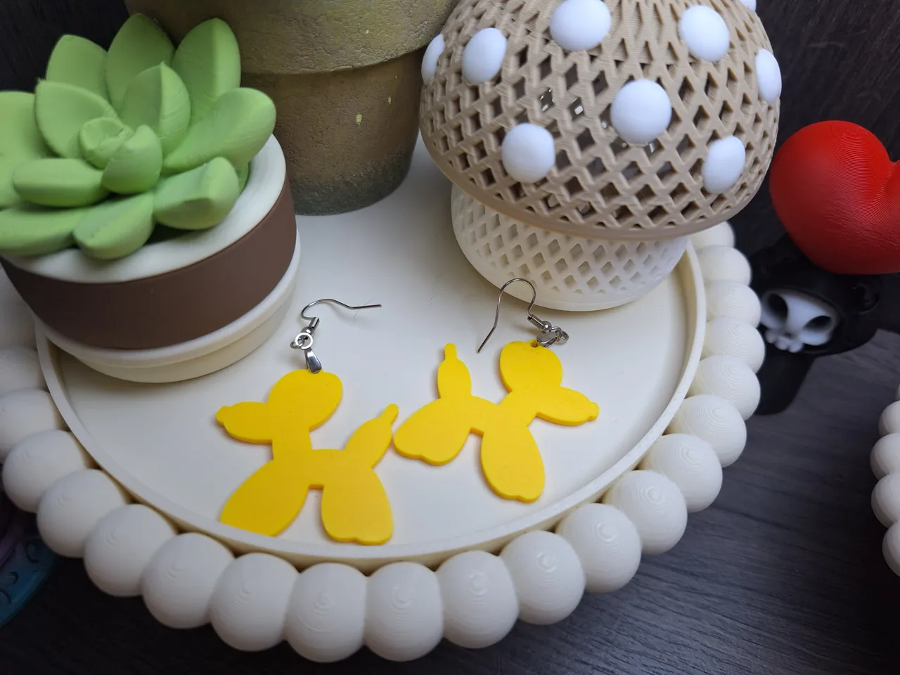 Balloon Dog Earrings view 3