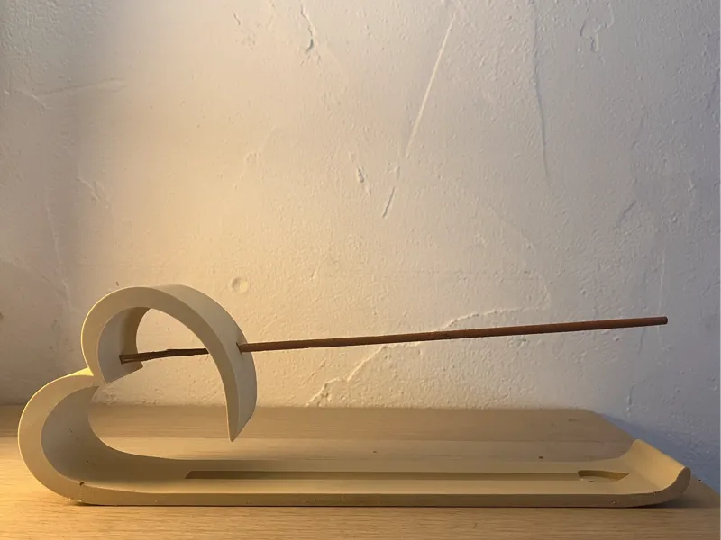 porte encens coeur 