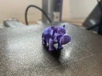 Bébé hippopotame miniature, impression rapide et détaillée — photo 1