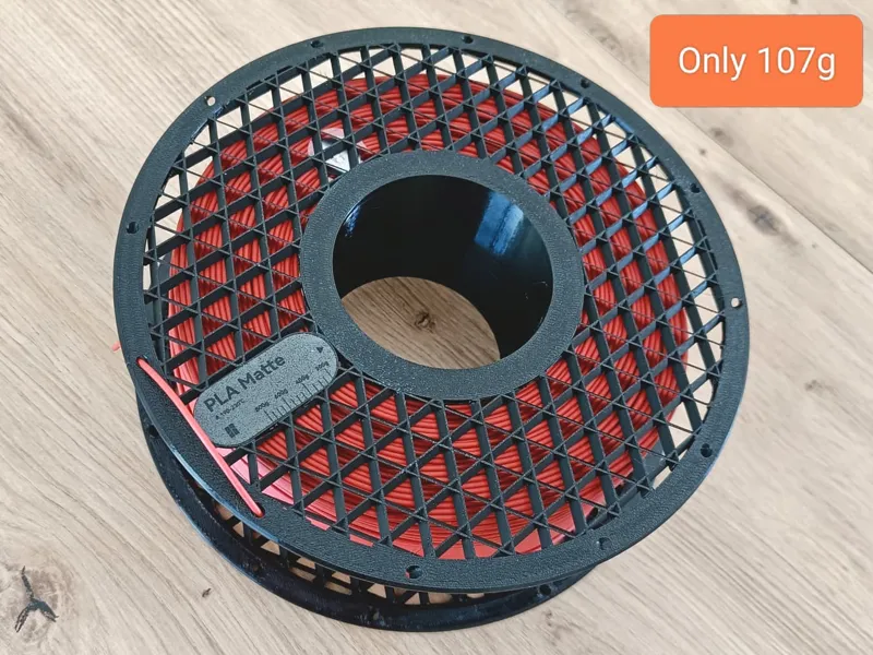 Lightweight Bambu Lab reusable spool - only 107 g