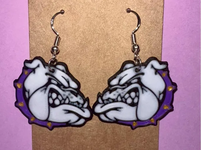 Bulldog Earrings