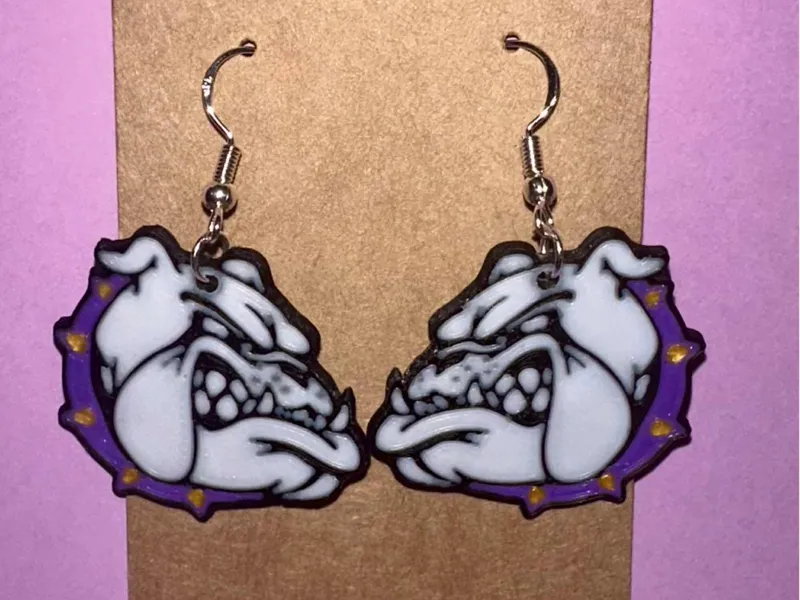 Bulldog Earrings