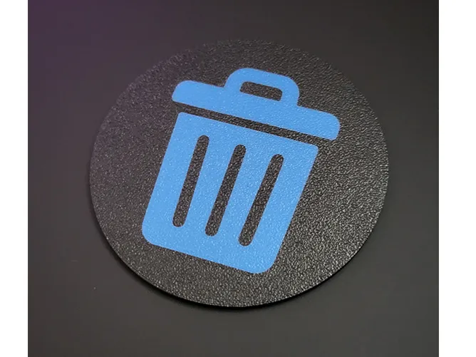 Trash Badge Sign