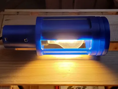 E27 LED Work Lamp Cage with 2 Lids and Connect-Box