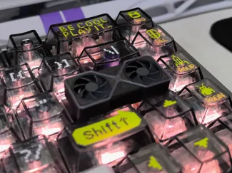 RTX5090显卡键帽 风扇可转 无须AMS 替换回车