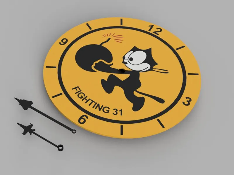 Fighting 31 wall clock