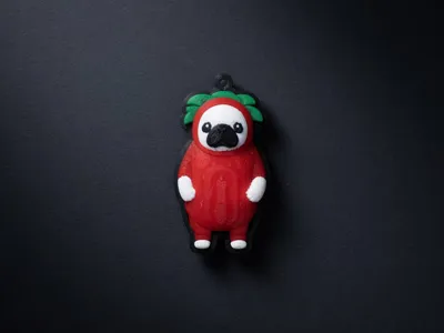 ChillDog Strawberry keychain