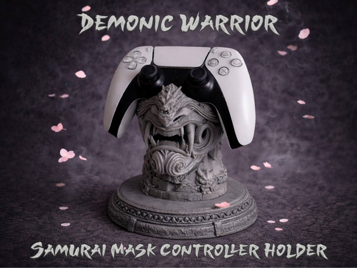 Samurai Mask Controller Holder - Gamepad Display