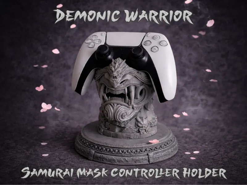 Samurai Mask Controller Holder - Gamepad Display