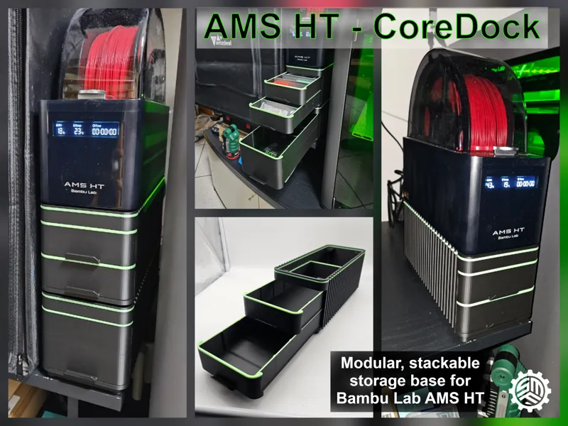 AMS HT CoreDock - Modular, stackable storage base
