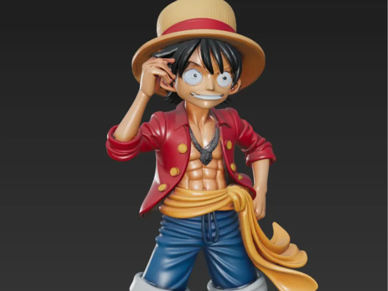 Luffy hat pose