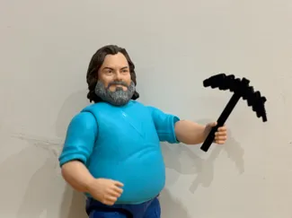 12" Steve Action Figure Pickaxe