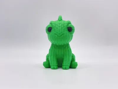 Knitted Chameleon
