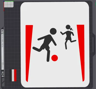 "Beware! Playing Children" sign (no text!)