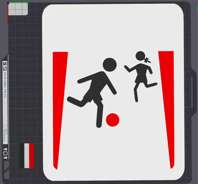 "Beware! Playing Children" sign (no text!)
